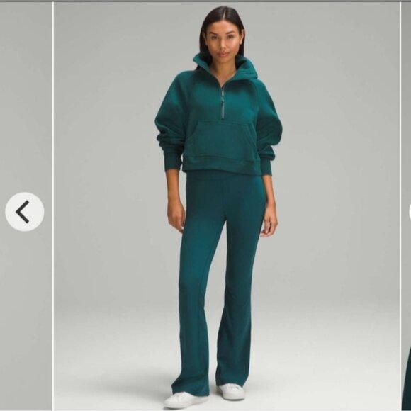 COPY - Lululemon x Peloton Scuba Oversized Funnel-Neck Half Zip Storm Teal XS/S - Picture 2 of 8